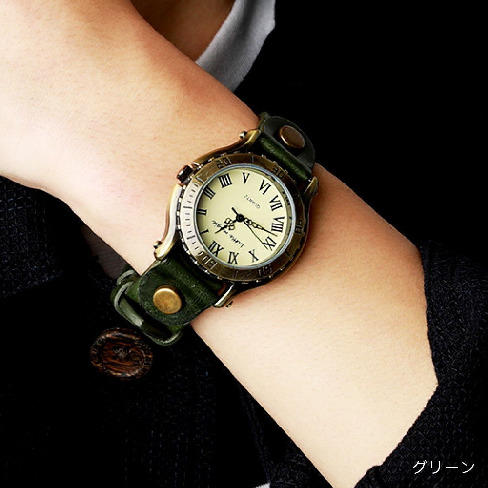 【Littlemagic】 オールドクロック 交換用 ベルト 本革