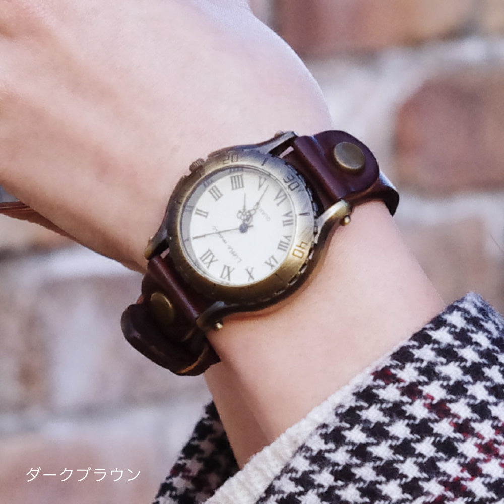 【Littlemagic】 オールドクロック 交換用 ベルト 本革