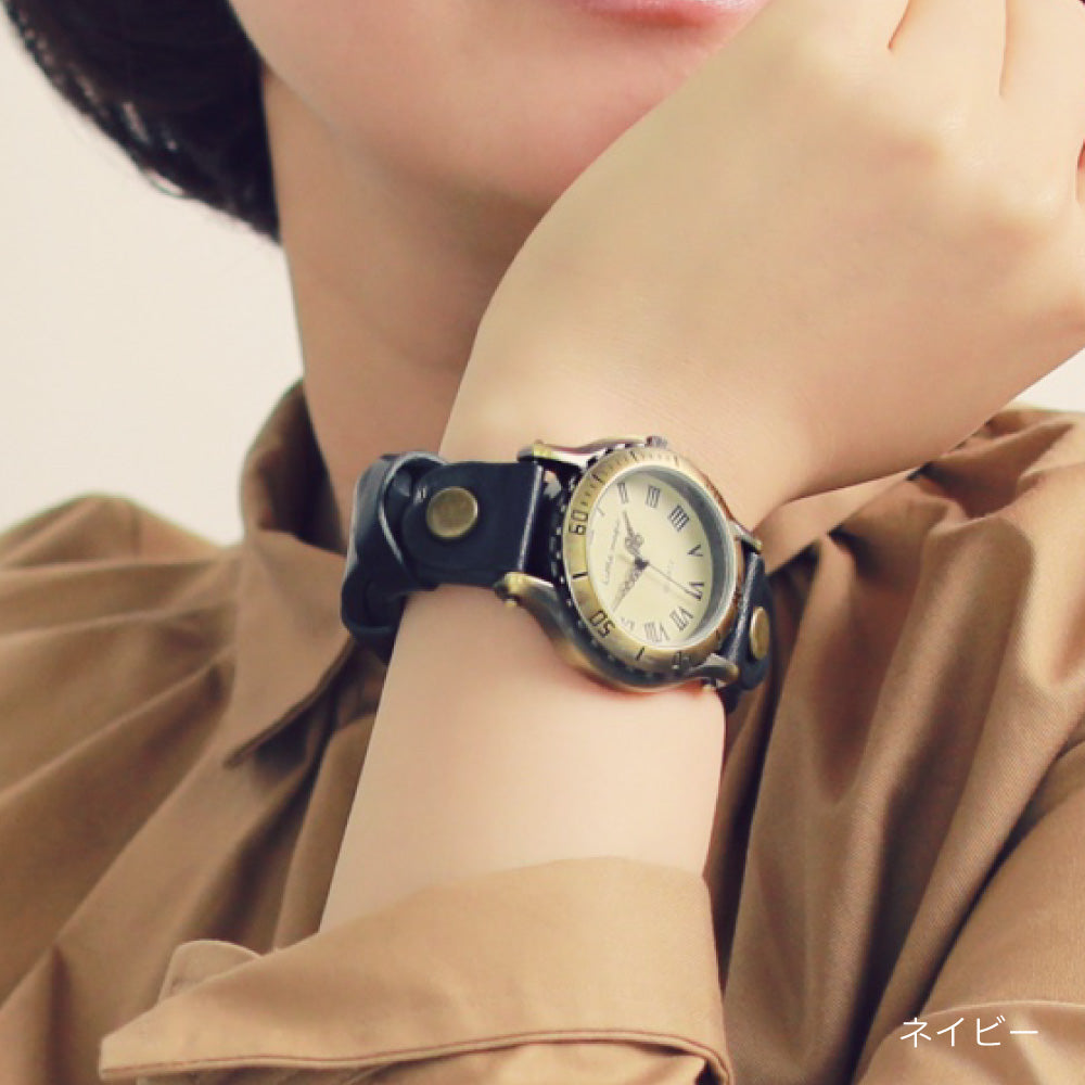 【Littlemagic】 オールドクロック 交換用 ベルト 本革