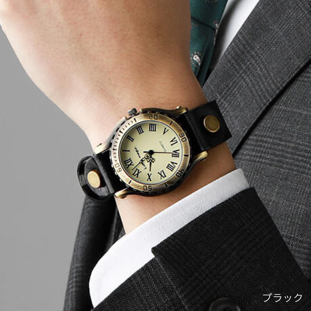 【Littlemagic】 オールドクロック 交換用 ベルト 本革